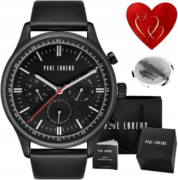 Zegarek męski Paul Lorens Faber datownik dla taty +grawer