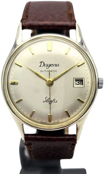 ZEGAREK używany DUGENA odrestaurowany IDEALNY CLASSIC SUPER-SECURING