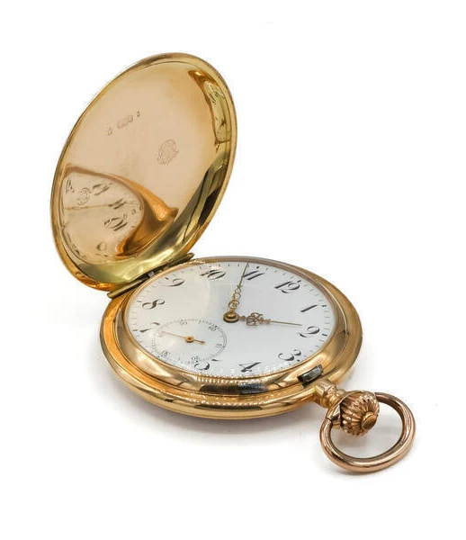 Męski zegarek kieszonkowy Savonette Monopol Pocketwatch w 14 kt. Złoto