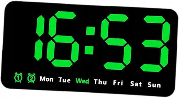 Cyfrowy zegar na biurko budzik Led