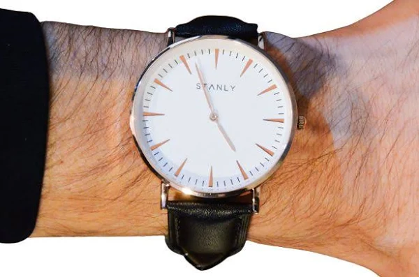 Elegancki męski zegarek czarny