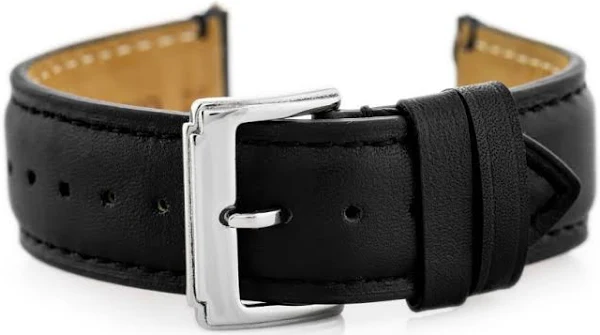 Pasek skórzany do zegarka W89 brąz