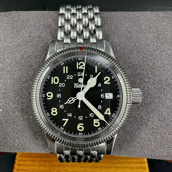 Zegarek lotniczy Tutima Gmt męski 36,5mm