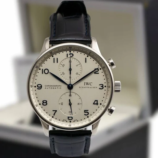 Iwc Schaffhausen Portuguese Chronograph IW371446 Blue