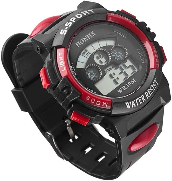 zegarek SPORT RED LED