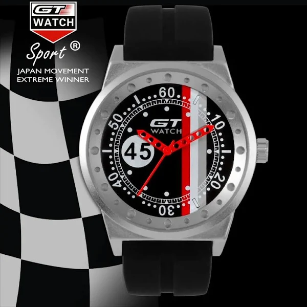 Top marka GT zegarek męski zegarek silikonowy pasek F1 Sport zegarki modny zegarek męski zegar saat