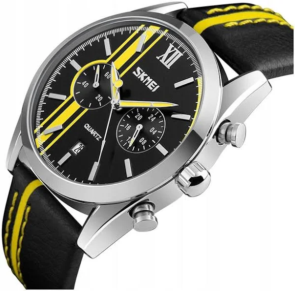 Zegarek męski Skmei pasek skóra chronograf nr27
