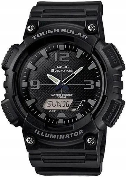 Zegarek Męski Casio Solar Klasyczny Kalendarz Budzik