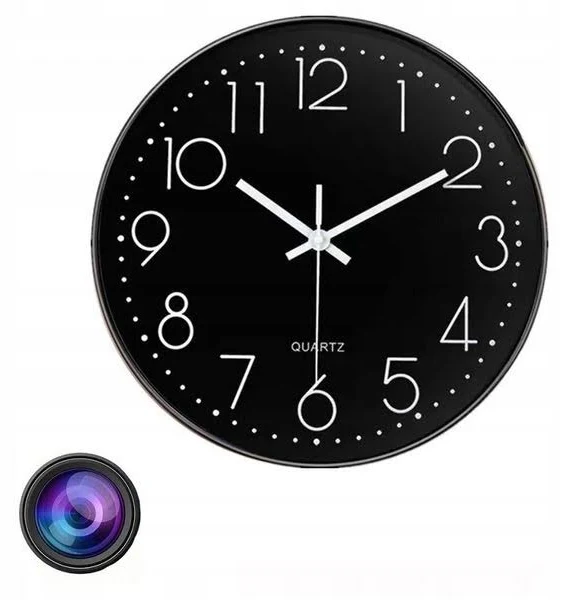 Full Hd Zegar Ścienny Mini Kamera Szpiegowska Wifi Full Hd