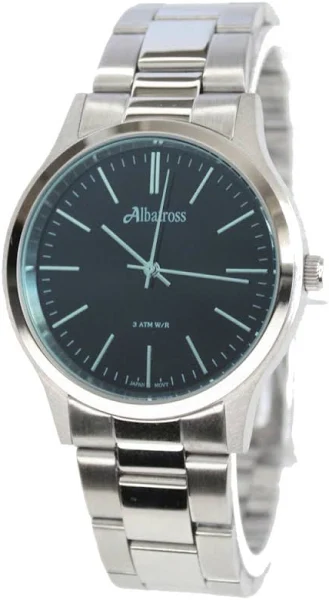 SAXO Srebrny męski zegarek z bransoletą Albatross ABDC24-2