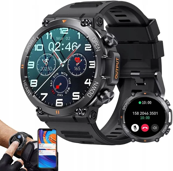 Wielofunkcyjny Zegarek Smartwatch Lekkoatletyka Z Bluetooth