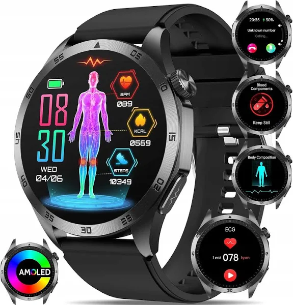 Smartwatch Zegarek Ekg Glukoza Menu