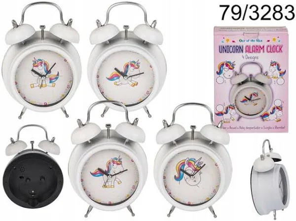 Out of the blue Budzik stojący zegar Jednorożec Unicorn biały
