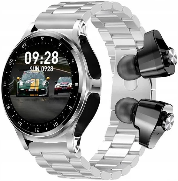ZEEVOS Smartwatch z wbudowanymi słuchawkami Bluetooth