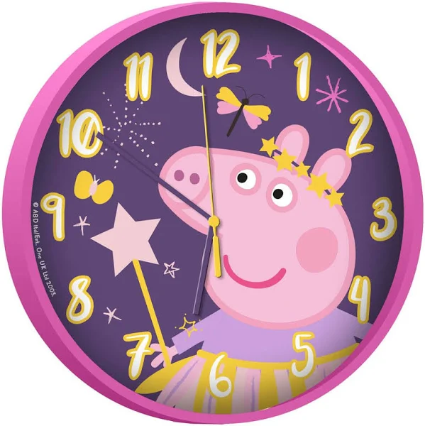 Kids Euroswan Zegar ścienny Świnka Peppa
