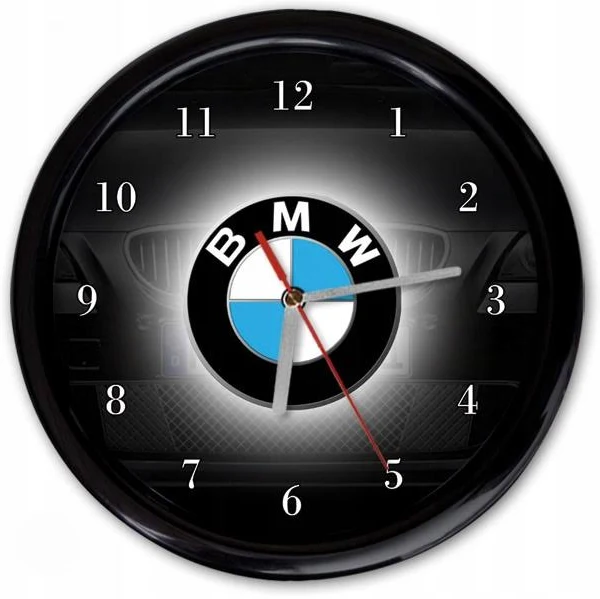 Zegar Ścienny Bmw samochód emblemat Logotyp Pl