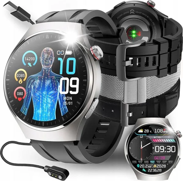 JG Smart Smartwatch Zegarek Ekg Menu