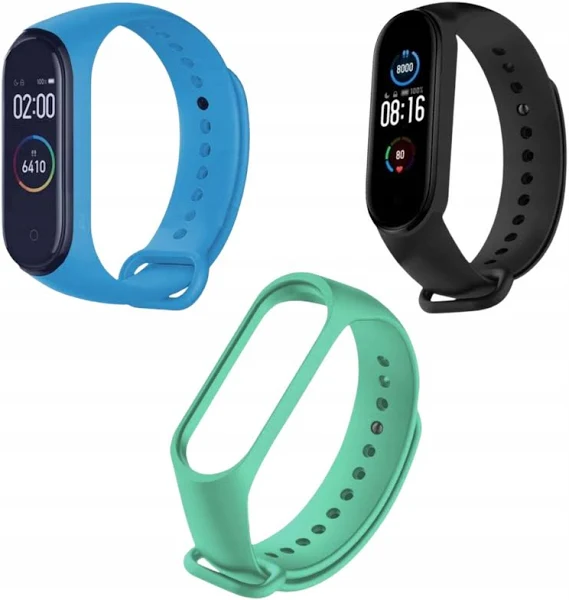 Zestaw 3 opasek do xiaomi mi band 4 sportowe wytrzymałe dobierz swój kolor