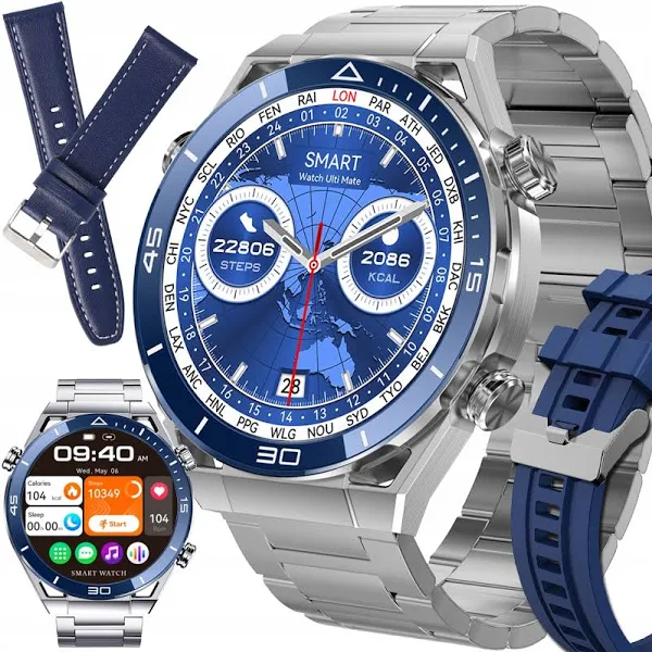 Smartwatch Zegarek Męski Polskie Menu Połączenia Sport Kardio Smart Watch