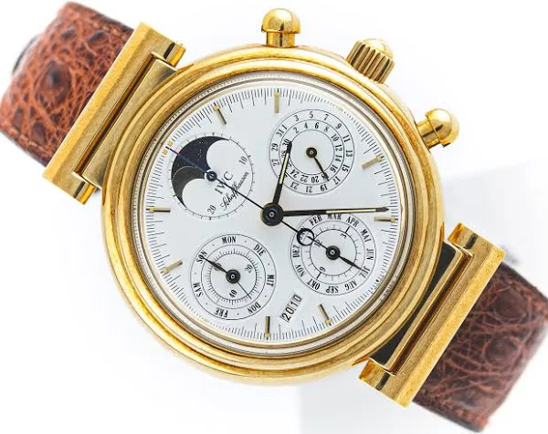 Iwc Da Vinci Perpetual Calendar Chronograph Yellow Gold REF.IW3750 Full Set