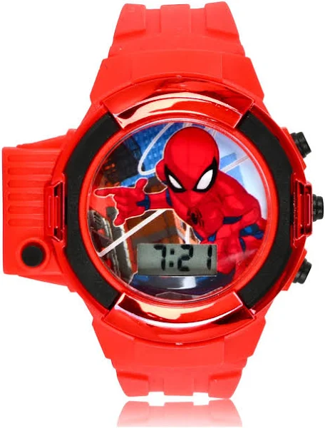 Marvel Spider man LCD Zegarek z latarką