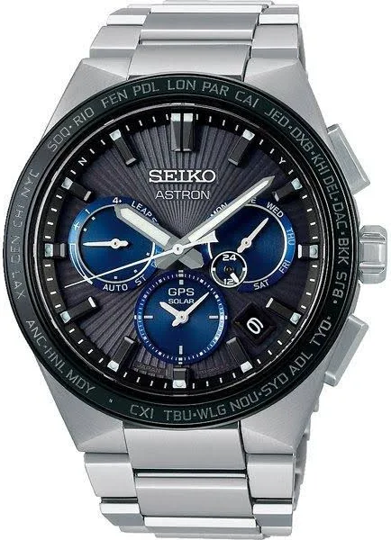 Seiko Men's SBXC119 Round Watch Silver pure titanium