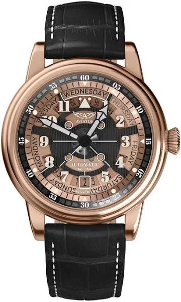 Zegarek Aviator Douglas Day Date Meca 41 V.3.36.2.289.4