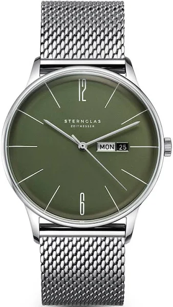 Zegarek męski Sternglas Berlin Olive Green S01-BE08-MI04