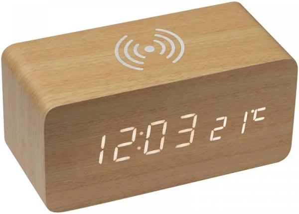 Zegar z ładowarką indukcyjną