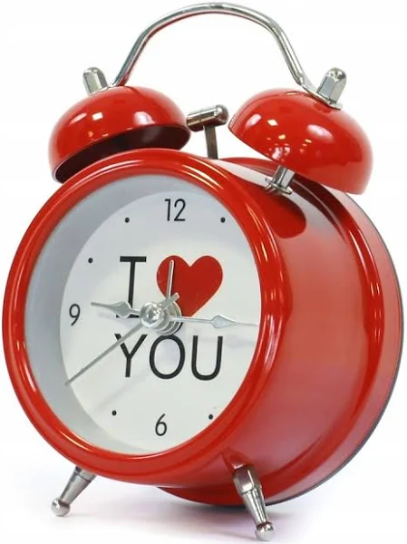 Zegar Z Budzikiem Walentynki Budzik Klasyczny