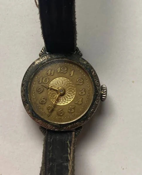 Art Deco Antyk Rzadki zegarek damski z lat 30-tych