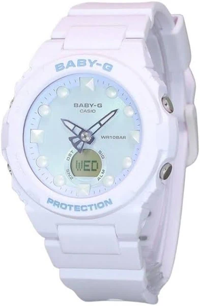 Casio Baby-G Futurystyczny Holograficzny Analogowy Cyfrowy Tarcza Kwarcowy BGA-320FH 100M Zegarek Damski