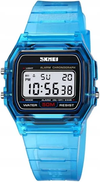 Zegarek damski Skmei elektroniczny alarm 12/24 h