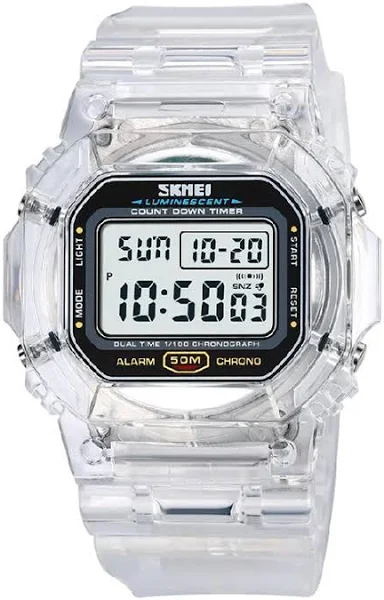 Skmei Zegarek damski elektroniczny timer 12/24h