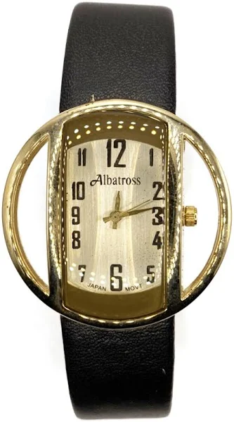 SAXO Złoty damski zegarek z paskiem Albatross ABAA51-3