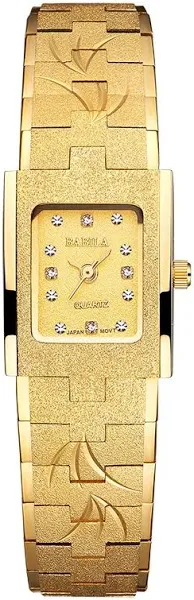 2022 nowy damski zegarek kwadratowa tarcza złoty zegarek wzór retro wodoodporny 18K złoty zegarek