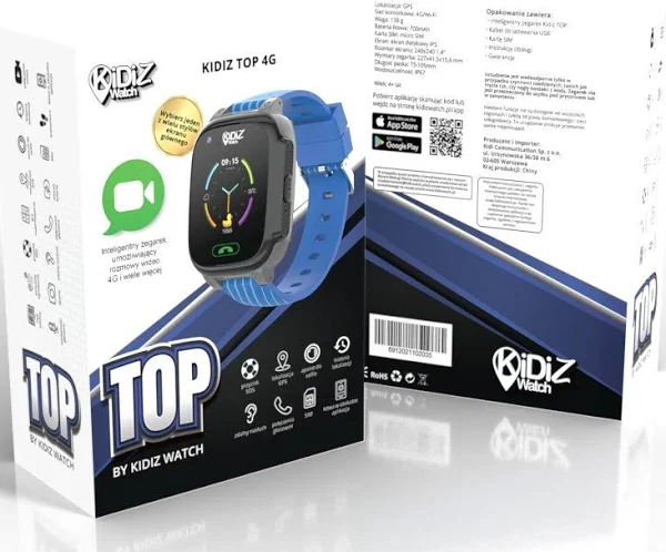 Kidizwatch Smartwatch Top niebieski