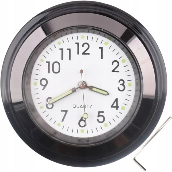 Zegarek Na Kierownice Motocykl Czarny Moto Chopper