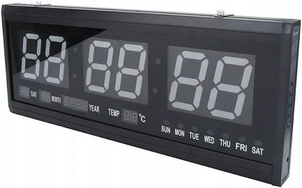 Elektroniczny cyfrowy zegar ścienny Led