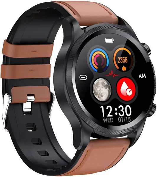 Smartwatch Zegarek Męski pomiar glukozy cukru Ekg