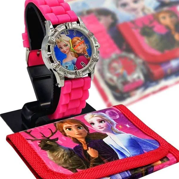 Frozen Zestaw Portfelik + Zegarek Kraina Lodu