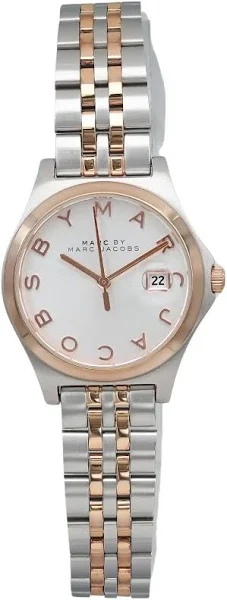 Marc By Marc Jacobs The Slim Silver Dial Dwukolorowy Zegarek Damski