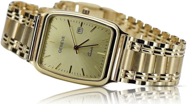 Złoty zegarek męski 14k