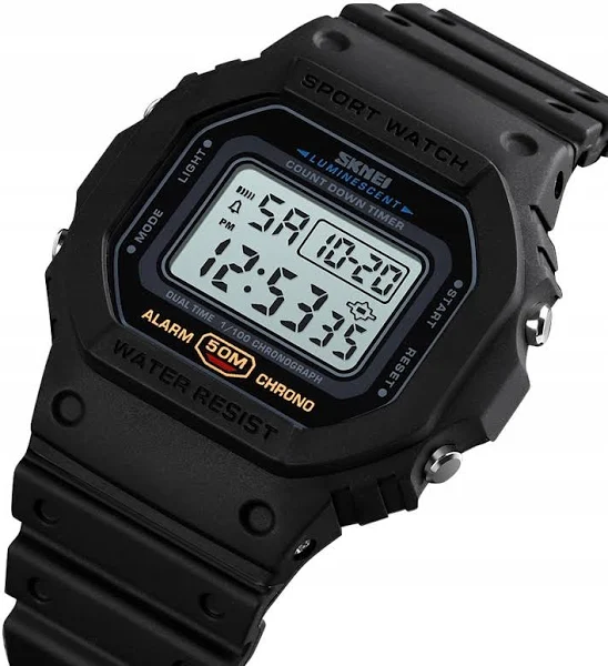 Skmei cyfrowy wodoodporny zegarek sportowy z