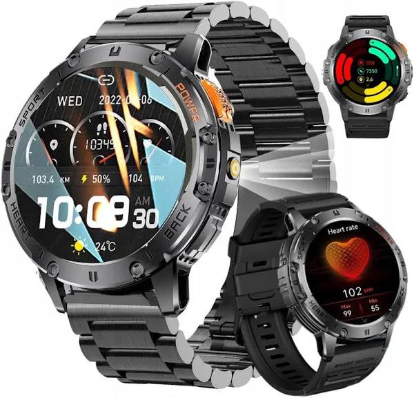 Smartwatch Męski Z Latarką Led