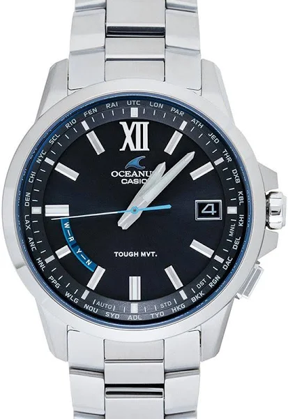CASIO Men's OCEANUS Round Watch Silver Titan