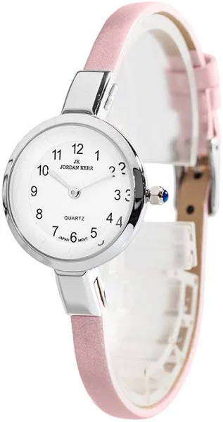Dyskretny Damski Zegarek Jordan Kerr Na Bardzo Wąskim Skórzanym Pasku