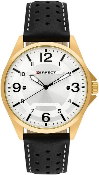Zegarek Perfect W120-03 męski perforowany pasek
