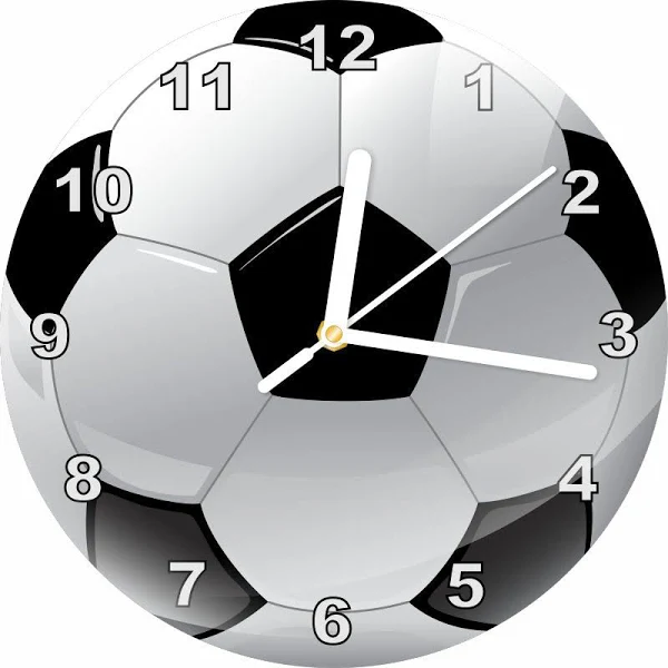 Zegar na ścianę piłka nożna