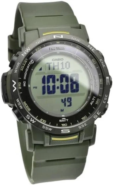 Casio Pro Trek Digital Bio-Based Resin Strap Tough Solar PRW-35Y-3B 100M Unisex Watch